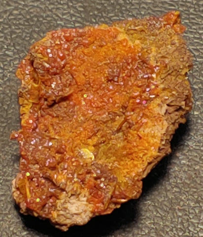 Wulfenite and Mimetite from Rowley Mine, Arizona. 3.4 cm #4074