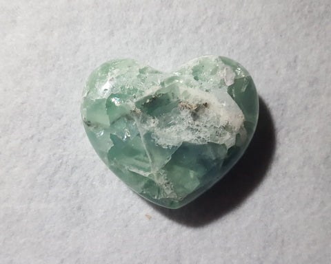 Fluorite Heart, Mexico, 3 1/8" Stock # 205sl