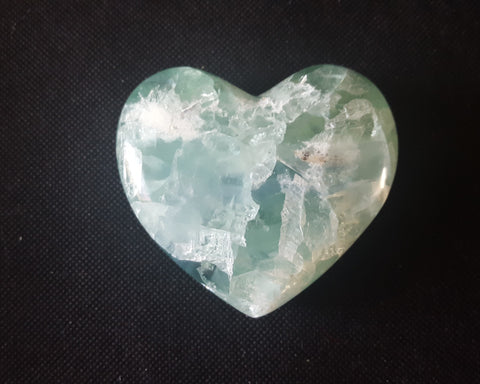 Fluorite Heart, Mexico, 3 1/8" Stock # 200sl
