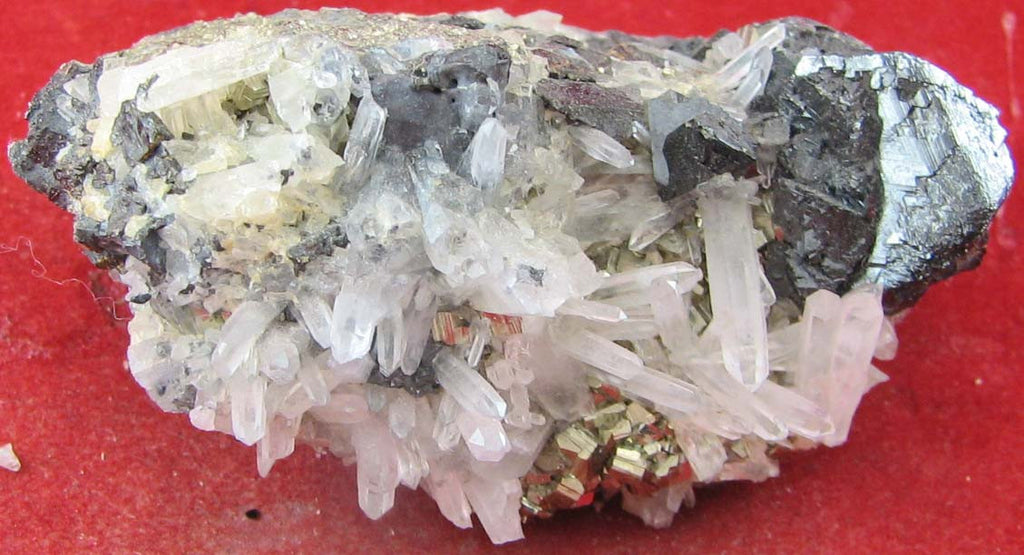 Quartz,Pyrite,Sphalerite