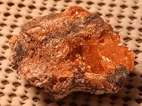 Wulfenite and Mimetite from Rowley Mine, Arizona. 4.5 cm #6322