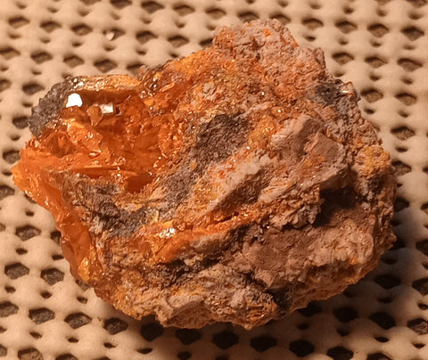 Wulfenite and Mimetite from Rowley Mine, Arizona. 4.5 cm #6322