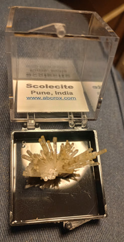 Fine Scolecite crystals from Pune, India #198