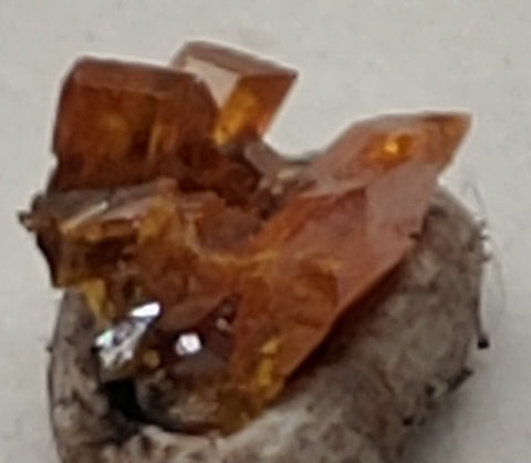 Wulfenite from Red Cloud Mine, Arizona. Stock 0.9 cm #5219