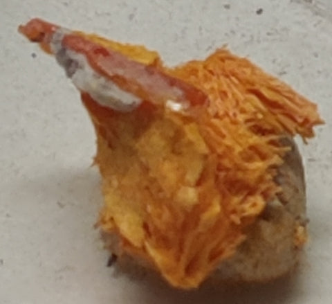 Wulfenite and Mimetite from Rowley Mine, Arizona. 1.1 cm #5019