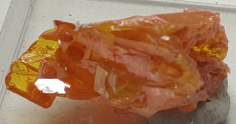 Wulfenite and Mimetite from Rowley Mine, Arizona. 2 cm #5021
