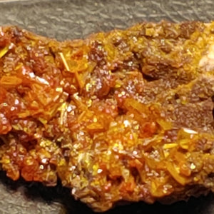 Wulfenite and Mimetite from Rowley Mine, Arizona. 2.2 cm #4073