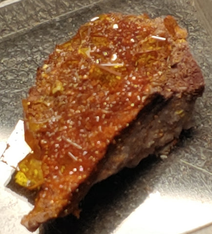 Wulfenite and Mimetite from Rowley Mine, Arizona. 2.4 cm #4075