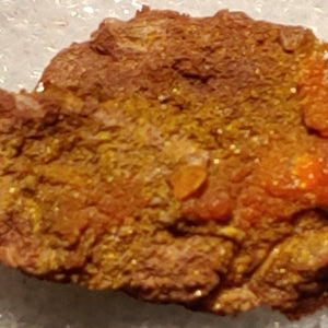Wulfenite and Mimetite from Rowley Mine, Arizona. 2.8 cm #5046