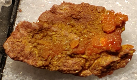 Wulfenite and Mimetite from Rowley Mine, Arizona. 2.8 cm #5046