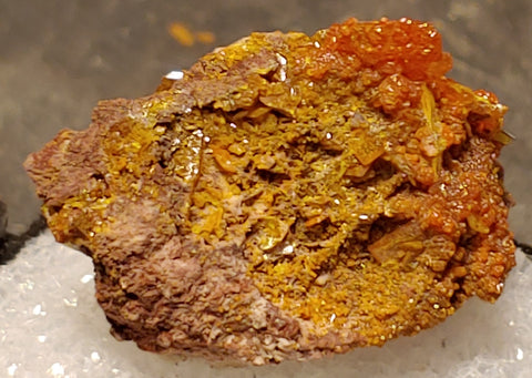 Wulfenite and Mimetite from Rowley Mine, Arizona. 3 cm #5048