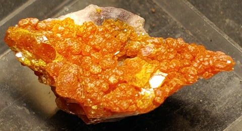 Wulfenite and Mimetite from Rowley Mine, Arizona. 2.5 cm #4072