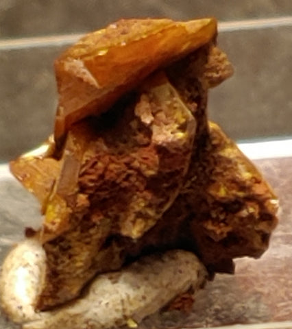 Wulfenite from Red Cloud Mine, Arizona. Stock 1.2 cm #5221