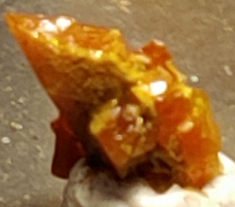 Wulfenite from Red Cloud Mine, Arizona. Stock 0.5 cm #5224