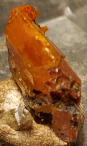 Wulfenite from Red Cloud Mine, Arizona. Stock 0.9 cm #5234