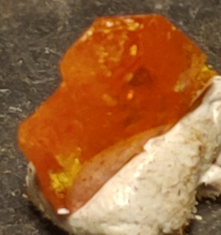 Wulfenite from Red Cloud Mine, Arizona.  0.8 cm #5241