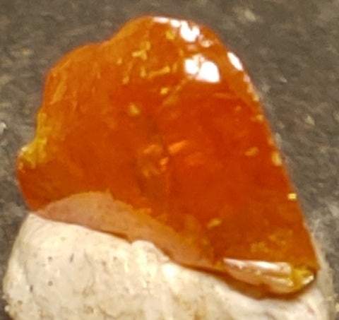 Wulfenite from Red Cloud Mine, Arizona.  0.8 cm #5241