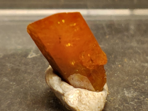 Wulfenite from Red Cloud Mine, Arizona.  0.8 cm #5251