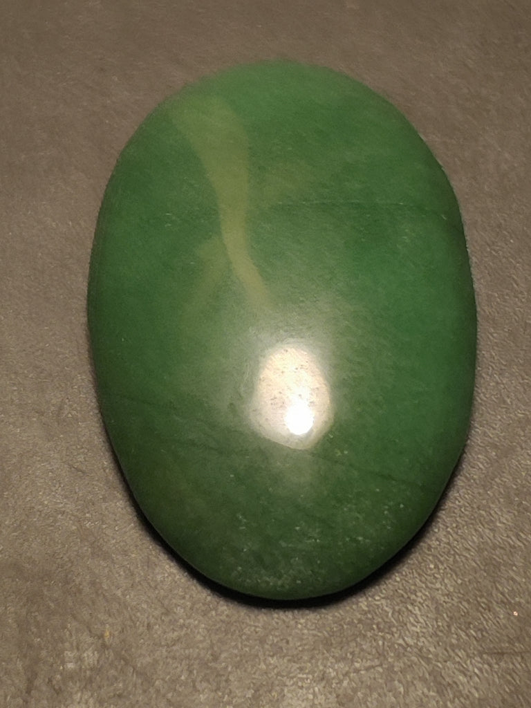 Green Chalcedony Cabochon. 3.5 cm #1065