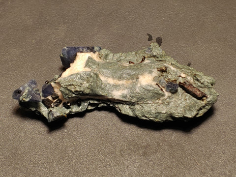 Benitoite and Neptunite from Gem Mine, California. #419