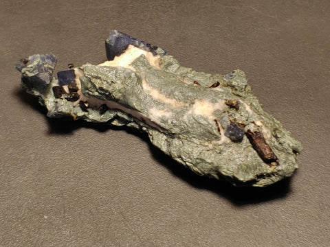 Benitoite and Neptunite from Gem Mine, California. #419