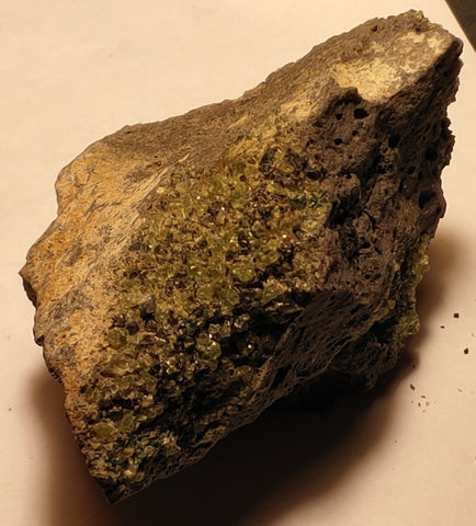 Peridot from San Carlos Reservation, Arizona. 9.3 cm #335