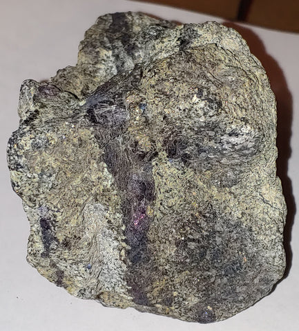 Covellite from Leonard Mine, Butte, Montana. 10.7 cm #3097