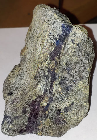 Covellite from Leonard Mine, Butte, Montana. 10.7 cm #3097