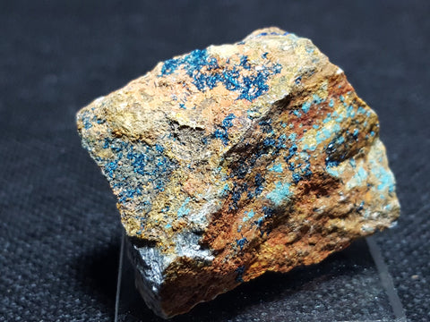 Clinoclase, Cornubite, Olivenite. Stock #4100sl