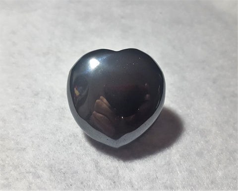 Hematite Heart, Polished 1.5". Stock #231sl