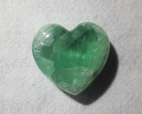 Fluorite Heart, Mexico, 3 1/8" Stock # 202sl