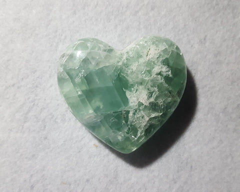 Fluorite Heart, Mexico, 3 1/8" Stock # 204sl