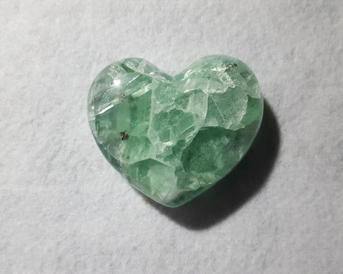 Fluorite Heart, Mexico, 3 1/8" Stock # 207sl