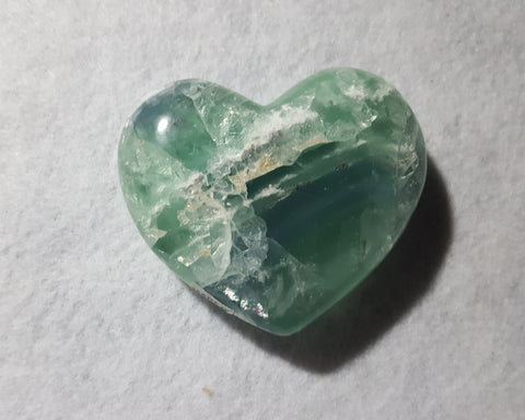 Fluorite Heart, Mexico, 3 1/8" Stock # 208sl