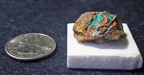 Chalcophyllite, Majuba Hill Mine, Pershing County, Nevada. Stock #367sl