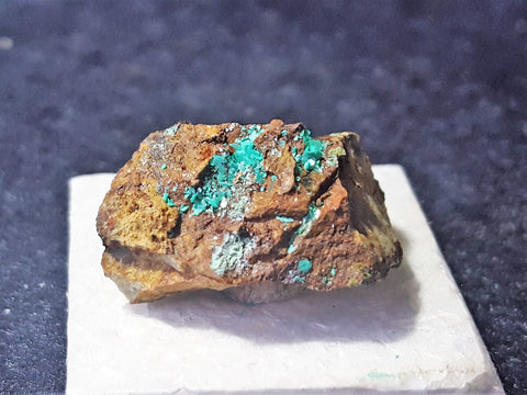 Chalcophyllite, Majuba Hill Mine, Pershing County, Nevada. Stock #367sl