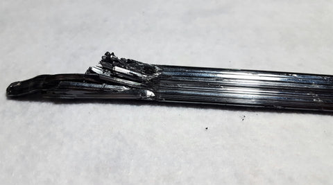 Stibnite, Quinglong Mine, Guizhou Province, China. Stock #102sl