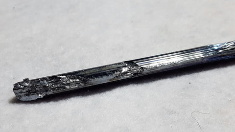 Stibnite, Quinglong Mine, Guizhou Province, China. Stock #107sl