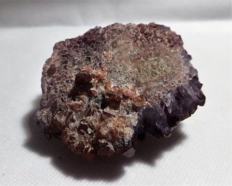 Amethyst with Hematite Inclusion, Thunder Bay, Ontario. Stock#18010sl