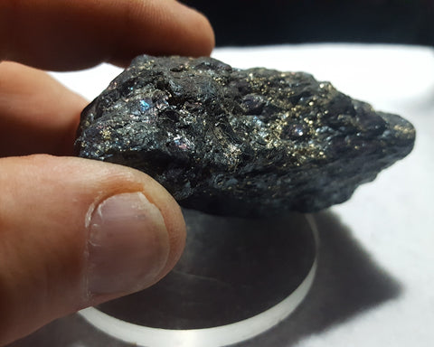 Covellite, Leonard Mine, Butte, Montana. Stock #3001sl