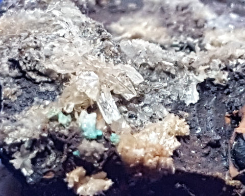 Parahopeite,Tarbuttite (TL), Broken Hill Mine, Kabwa, Zambia. Stock #1620sl