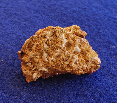 Vanadinite on Barite matrix. 022822sl