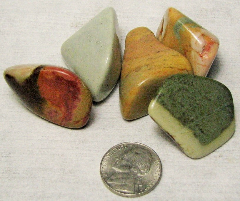 Jasper, 5 Tumbled Desert.