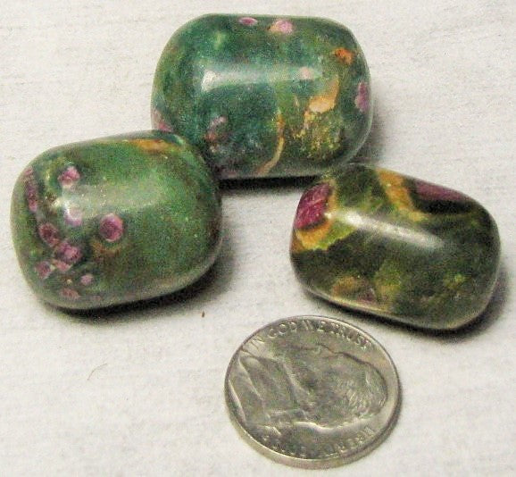 Ruby Zoisite, 3 Tumbled