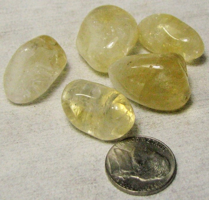Citrine, 5 Tumbled.