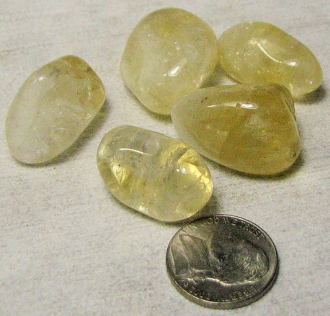 Citrine, 5 Tumbled.