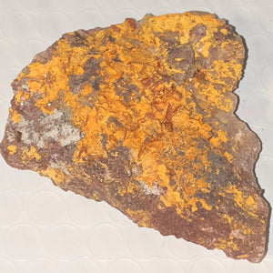 Wulfenite and Mimetite from Rowley Mine, M Arizona. 7.9 cm #1022