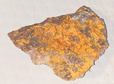 Wulfenite and Mimetite from Rowley Mine, M Arizona. 7.9 cm #1022
