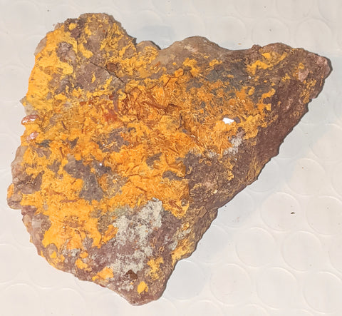 Wulfenite and Mimetite from Rowley Mine, M Arizona. 7.9 cm #1022