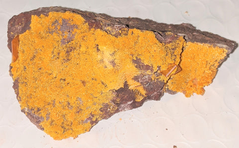Wulfenite and Mimetite from Rowley Mine, Arizona. 7.7 cm #1023